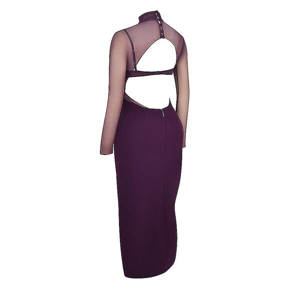 House of CB Safiya Maxi Dress - M - Black Grape - Picture 3 of 7